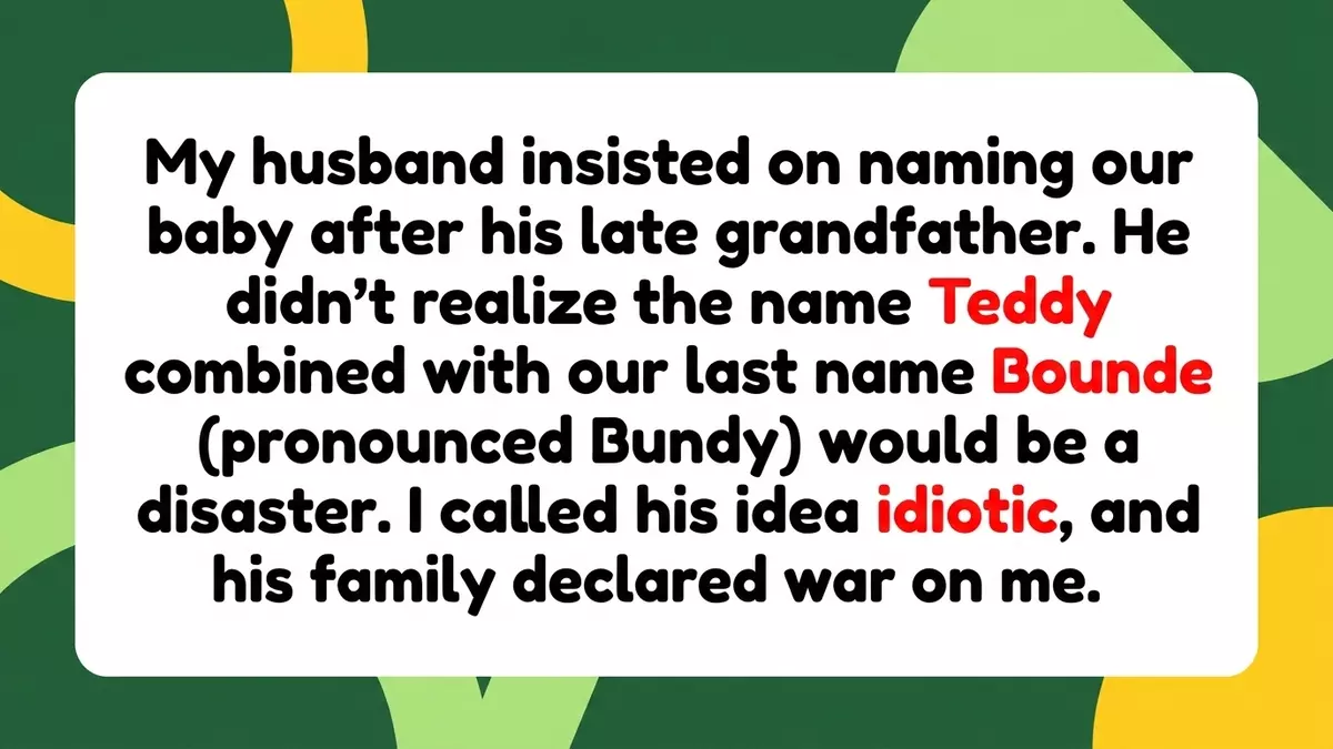 A Unfortunate Phonetic Coincidence: Baby Name Tribute Sparking Intense Family Standoff