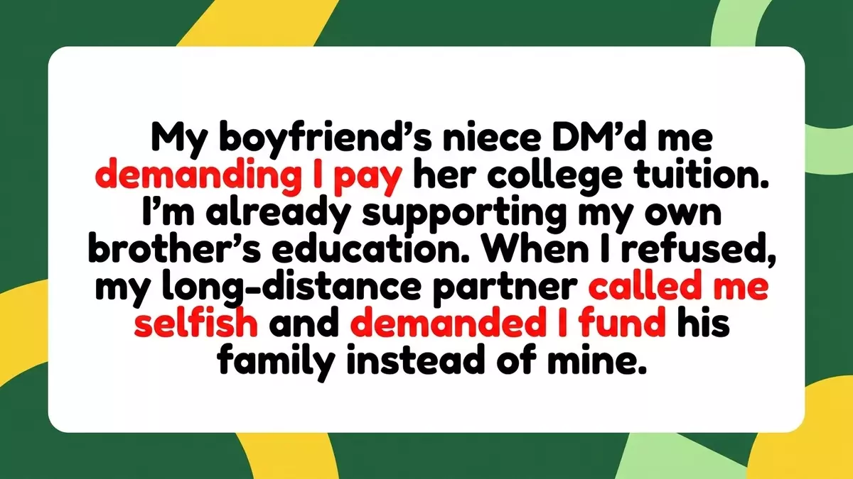 Boundary Obliterated: Woman Rejects Shocking Tuition Demand From Long-Distance Boyfriend’s Family