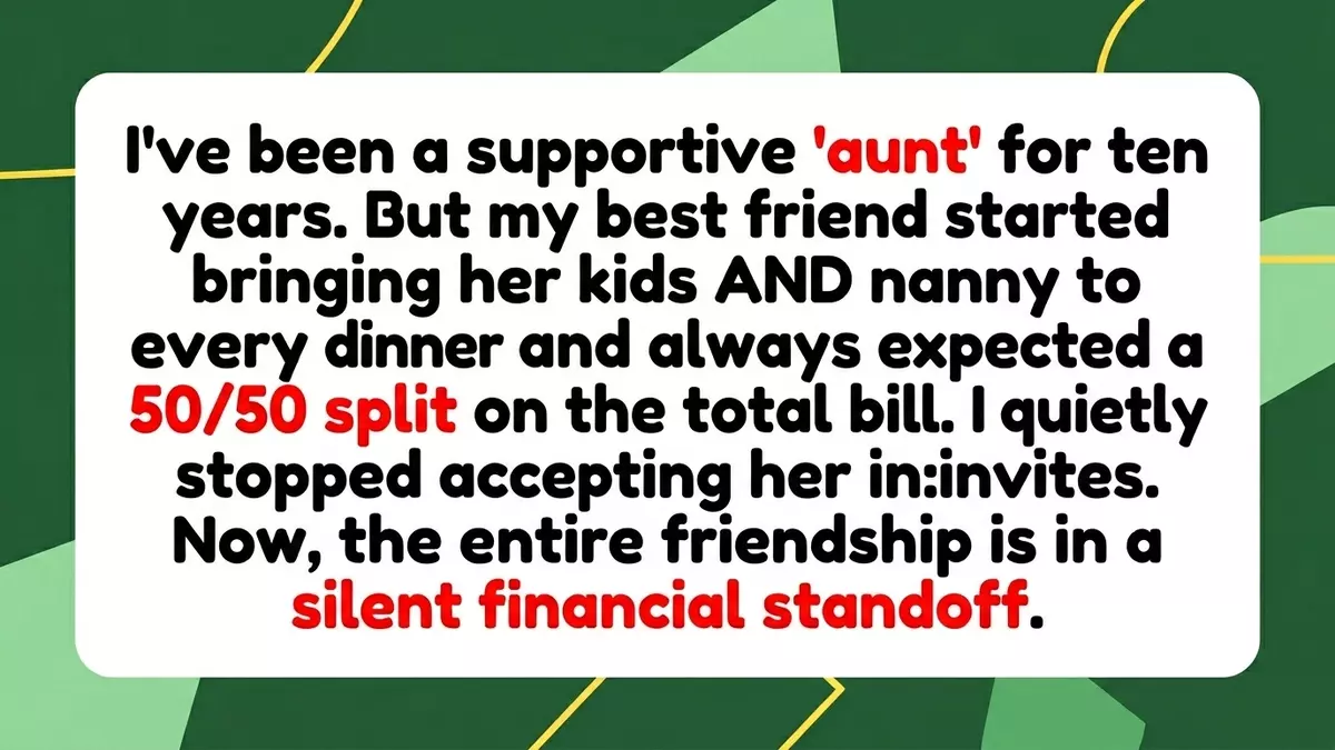 Friendship Rift: Woman Rejects Hangouts After Funding Best Friend’s Kids