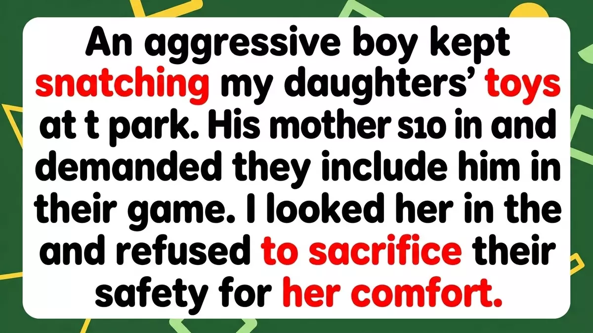 Mom Refuses to Force Daughters to Play With Aggressive Child, Sparking Debate