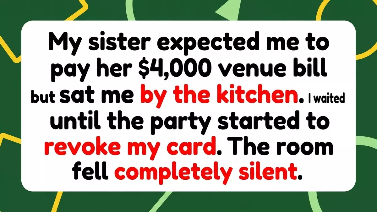 Pay to Be Ignored: Woman Pulls Engagement Party Funding Mid-Event After Kitchen Table Seating