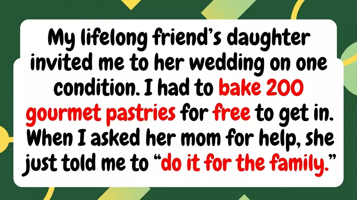 Wedding Ultimatum: Bride Demands 200 Gourmet Pastries as a Condition for Guest Invitation